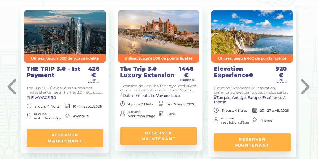 Exemples de Life Experiences